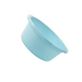 Healifty Home Bathroom Wash Basin Wash Basin 2pcs Household Washbasin Classical Wash Basin Washing Basins Small Pot Sink Footbath Sky-blue Bucket Round Basin Large Size Wash Basin