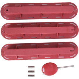 3Pcs Plastic Surfboard Fin Plug Base Finned Box Surfing Board Accessory with Screw Wrenchred