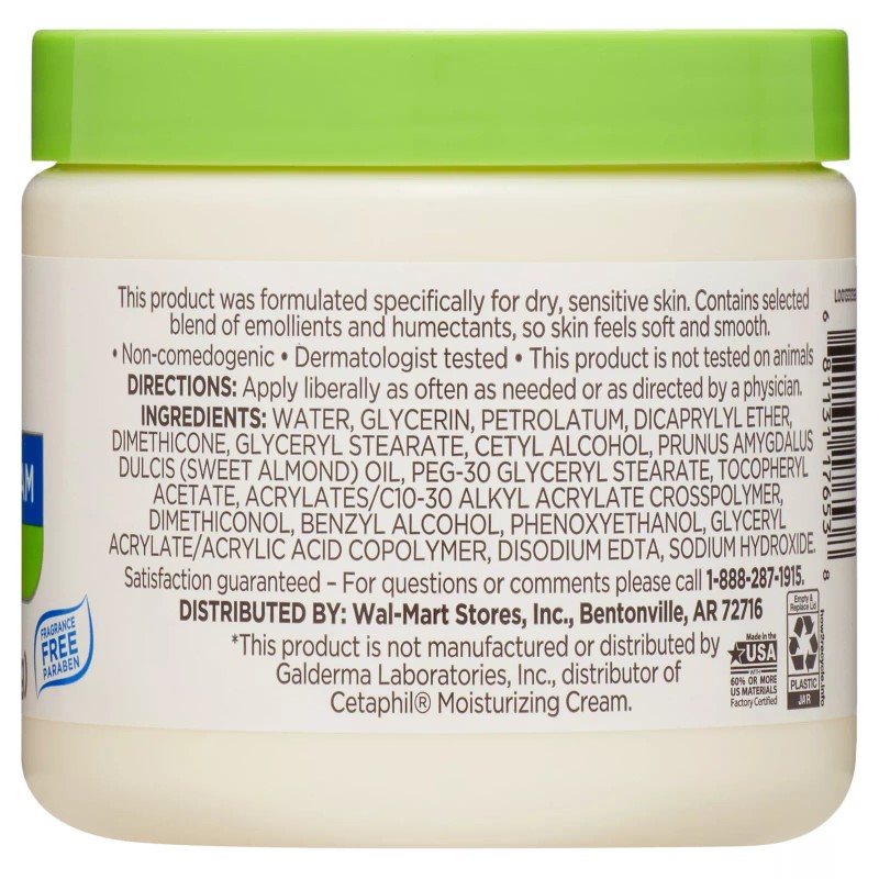 Equate Beauty Gentle Skin Cream with Long-Lasting Moisture, 16 oz