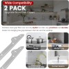 2 Pack Stove Gap Covers, 316 Stainless Steel, Length 25.5"-51"