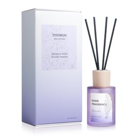 YISOWUH Duftstäbchen – Lavendel, 120 ml, 1 Packung, Duftstäbchen mit ätherischen Ölen und 8 Stäbchen, lang anhaltender Duft für Zuhause, Bad, Schlafzimmer, Zimmer und Dekoration