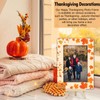 Cazhes Fall Pumpkin Picture Frames, Hello Autumn Wooden 4x6 Photo