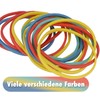 Westcott Rubber bands, pack of 100, colourful rubber rings, various