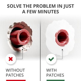 X-Protector Patches for Anchors - 20 PCS Standard Size - Loose Wall Anchor Fix Pad - Dry Wall Anchor Repair Pads - Plaster Wall Anchors - Wall Anchors Repair Patches to Keep Them in Place!