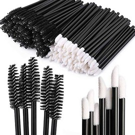 Tbestmax 200 cepillos desechables para máscara de pestañas y labios, aplicador de brillo de labios para extensiones de cejas