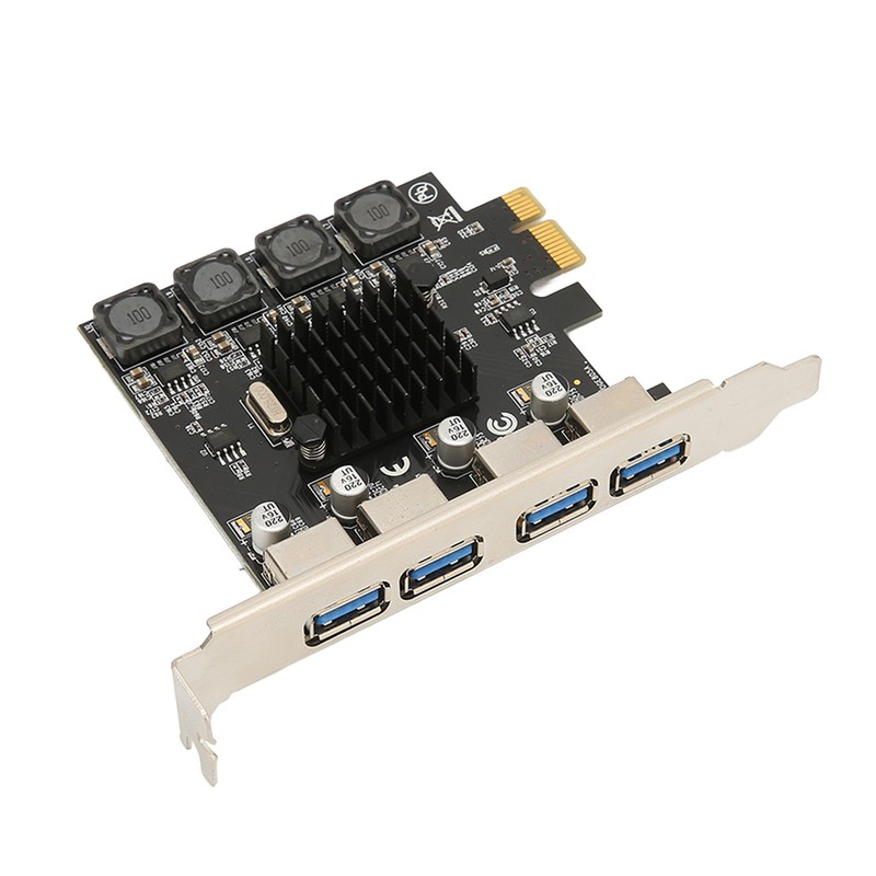 PCIE to USB Expansion Card 4 USB 3.0 Ports 5Gbps