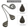 Patelai 4 Pieces Ceiling Fan Pull Chain Extender Ornament 12