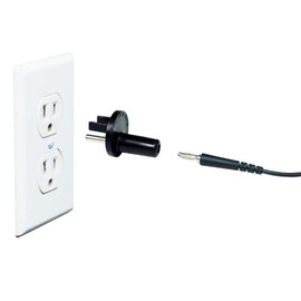Desco Banana Jack Outlet Plug Adapter | Universal Ground Connection | 3 Prong Outlet Earth Connection | ESD Control | Unbreakable Plastic | Adapter - 0.164 in D | STI - DESCO - 09838 (Pack of 2)