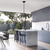 Yarlkav Kitchen Island Lighting, 3 Lights Linear Chandeliers Rectangle Pendant