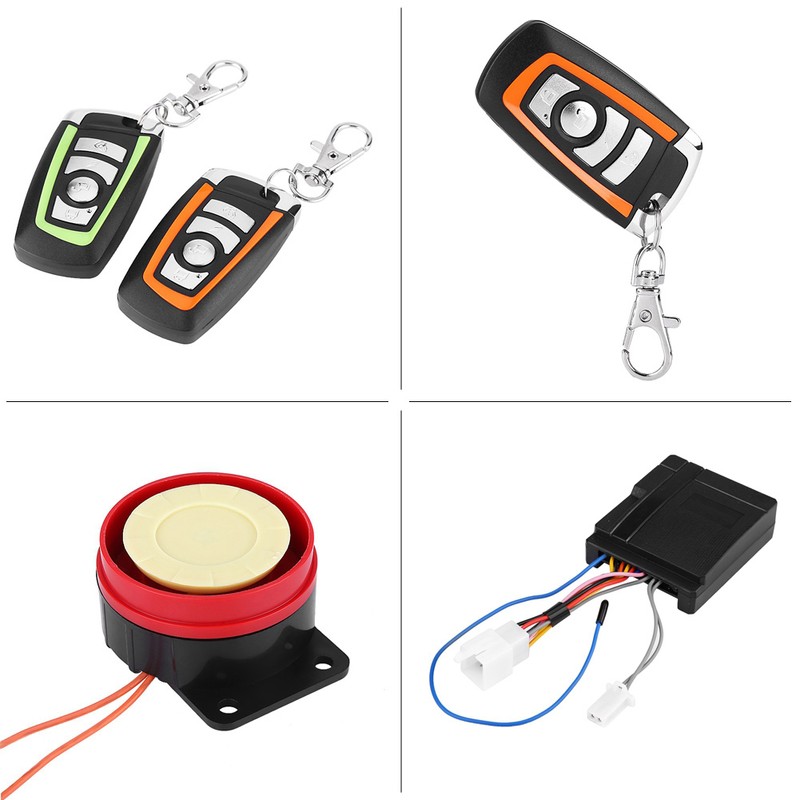 Motorcycle Anti theft Security Alarm System Remote Control
