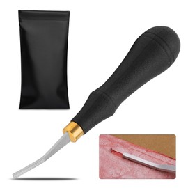 DIUDUS Pro Detail Rougher, Leather Roughing Tool, Leather Edge Rougher Roughing Leather Craft Surface Tool with Ergonomic Handle Leather Working Leathercraft Tools for Edge Polishing(3mm)