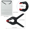 6 Pcs Spring Clamps, 4.5 Inch Plastic Spring Clamps,Heavy Duty