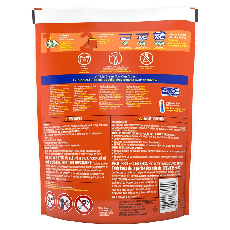 31 Pack Fresh Coral Blast PODS Laundry Detergent