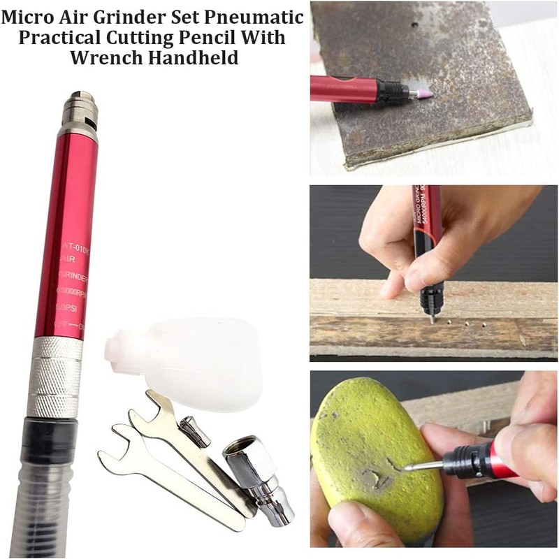 Micro Rod Sander, Micro Compressed Air Stick Grinder, Pencil Grinder,