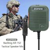 BAOFENG Tactical Speaker Microphone Handheld Remote Dual PTT Volume Adjustable