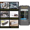 Dual Channel Handheld Oscilloscope, 50MHz Bandwidth Automotive Oscilloscope, Rechargeable Portable