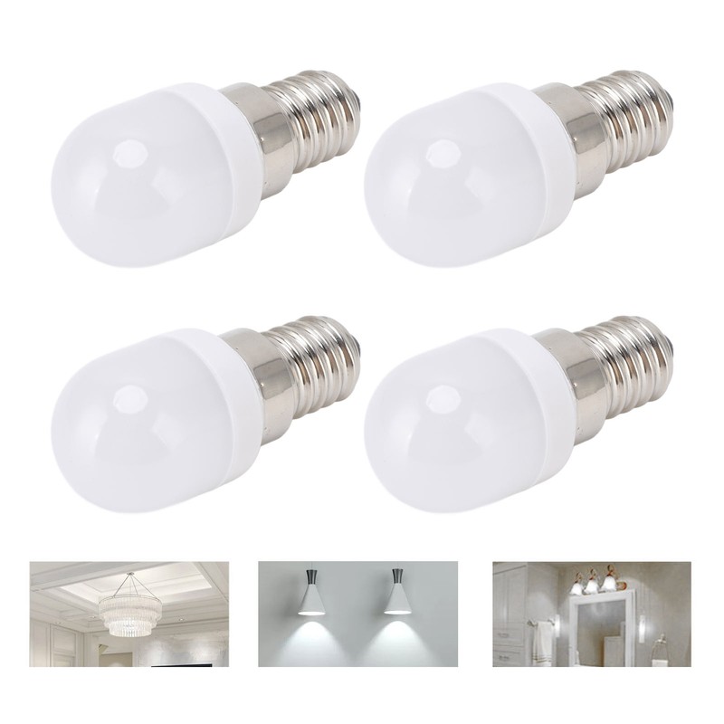 10Pcs E14 Light Bulb Stainless Steel 1.5W 220V LED Bulb