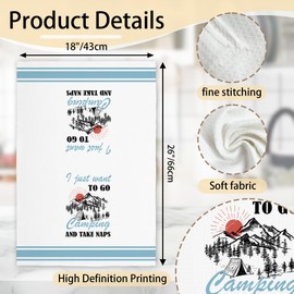 Funny Kitchen Decorative Dish Towel Set of 2,Cute House Kitchen Hand Dishcloths, Absorbent Farmhouse Dish Towels, Best Housewarming Gifts for Family Friends-B04