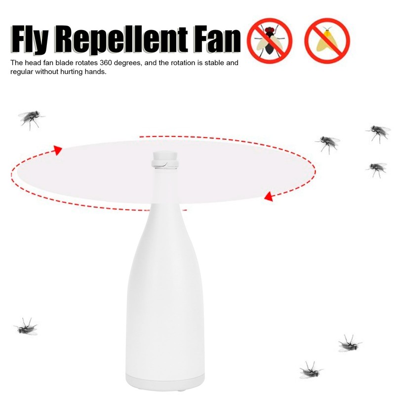 Fly Repellent Fan Multifunctional 360 Degrees Rotation Mosquito Repelling Device