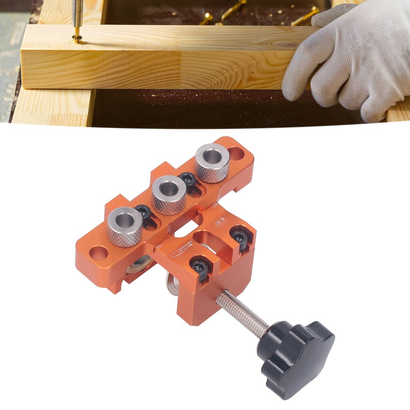Doweling Jig Drill Kit 3 in 1 Aluminum Alloy Anodized