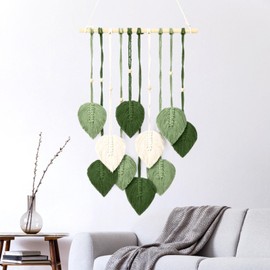 Parthan Boho Macrame Wall Hanging, Handmade Cotton Rope for Plants, Decorative Wall Decoration for Living Room, Bedroom and Wedding, Boho Wall Decoration for Living Room
