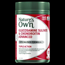Nature's Own Buy Natures Own Glucosamine Sulfate And Chondroitin Advanced 180 Tablets Online
