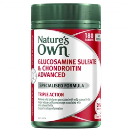 Nature's Own Buy Natures Own Glucosamine Sulfate And Chondroitin Advanced 180 Tablets Online