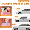 HOTOR Car Trash Can with Lid and Storage Pockets -