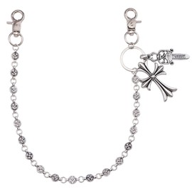 Jean Chain, Punk Wallet Chain for Men and Women, Stylish Trouser Chain for Goth and Hip Hop Fashion, Silver Metal Chain for Bikers and Motorcycle Riders