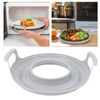 Microwave Cool Plate Spill Proof Microwave Bowl Carrying Tray with