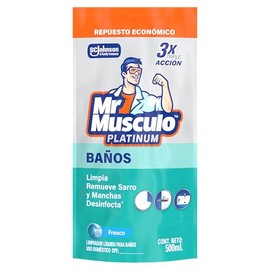 Músculo Platinum Limpiador Baño Quita Sarro Líquido Repuesto 500ml