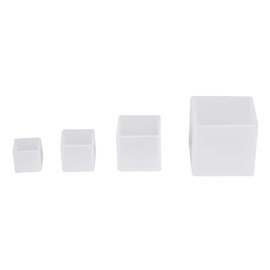 Diferentes tamaños de moldes de Resina epoxi de Silicona Cuadrada para Manualidades de Adornos de Bricolaje (4 Piezas)