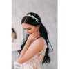 Urieo Pearl Flower Headband Bridal Rhinestone Head Band Crystal Wedding