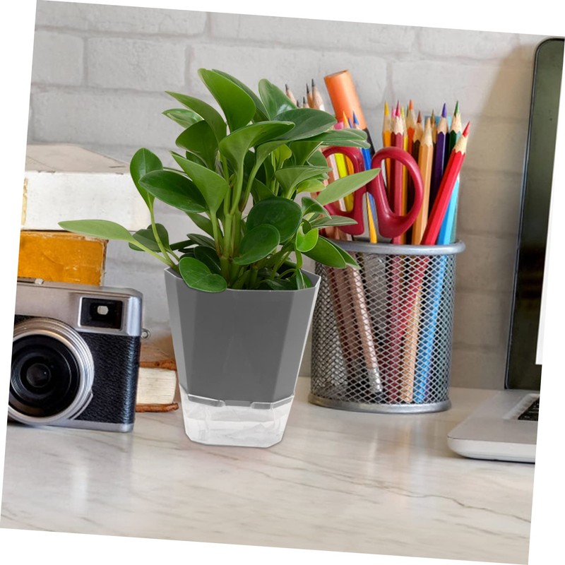 Mipcase 3Set Self Watering Planters Automatic Water Absorbing Flower Pots