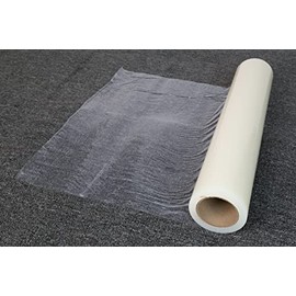 International Enviroguard Carpet Guard Floor Protective Film Roll | No Residue Water Based Adhesive Plastic | Maximum Protection for Home, Car and Commercial Carpet (24" x 200")