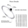 FOCALOOK 925 Silver Wedding Ring Partner Ring for Women Men