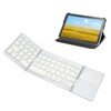 Foldable Bluetooth Keyboard 63 Keys Metal Ultra Thin Mini Folding