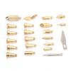 22pcs Brass Electric Soldering Iron Accessories Woodworking Leather