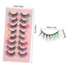 Baluue 8pairs Faux Lashes Natural Look False Eyelashes for Women