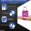 MERCURYAL Padlock Combination - Lock Lock - Security 4 Numbers