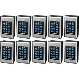 Seco-Larm SK-1011-SDQ Enforcer Access Control Keypad (Pack of 2), Up to 1000 Possible User Codes (4-8 Digits), Always-on Backlit Keypad, Stainless-Steel Faceplate