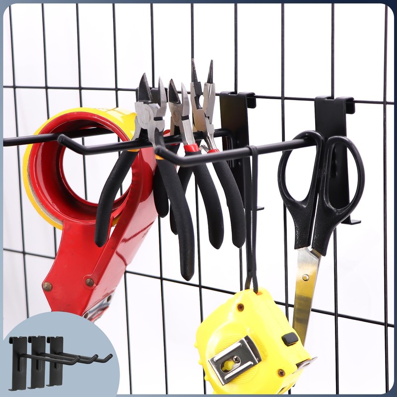 Gridwall Hooks 60 Pcs, Pack in 4/6/8 Inch Gridwall &