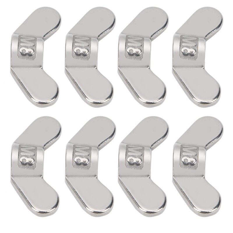 10pcs M8 Wing Nut 304 Stainless Steel Wing Nut 8mm