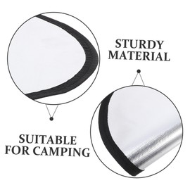 Kisangel Fire Mat Fireproof Grill Pad Fire Proof Blanket Fireproof Mat for Under Fire Pit Mat Grill Patio Protect Mat Grill Fireproof Stove Mat Reusable Fireproof Pads ， ， Silver