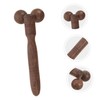 Minkissy 's Facial Roller Wooden Eye Care Manual Massage Tool