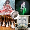 LOYELEY Flower Fan Rose Pattern Folding Dance Dance Spanish Don