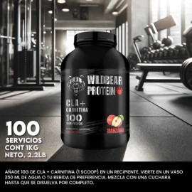 Cla  Carnitina Wild Beard 1kg Pre Entreno Sabores 100 Servs                                                                                           