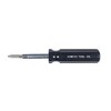 6-1 Multi Bit Screwdriver Black Phillips Flat Slotted 6 in