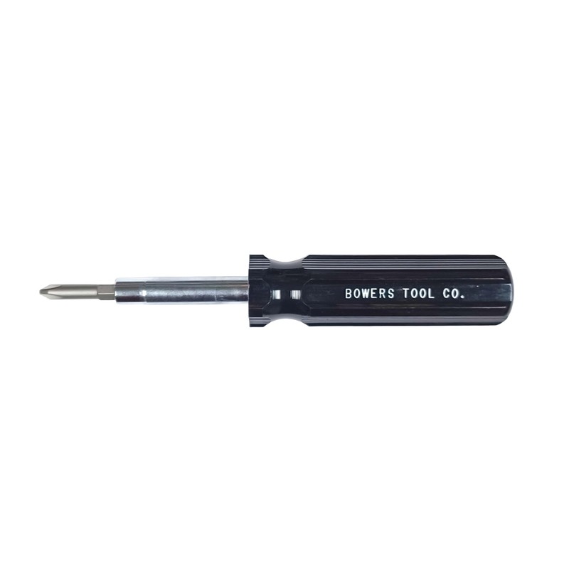 6-1 Multi Bit Screwdriver Black Phillips Flat Slotted 6 in