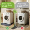 Fridge Mats with Raised Edge,19.7" x 19.7" Washer and Dryer